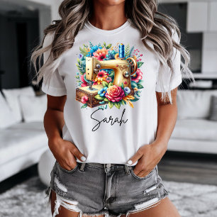 Vacker symaskin t shirt