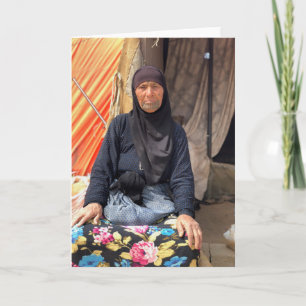 Vacker syriansk kvinna kort