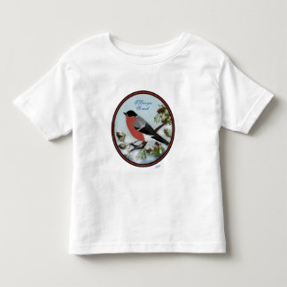 Vacker t-shirt med digital ritning av fågel