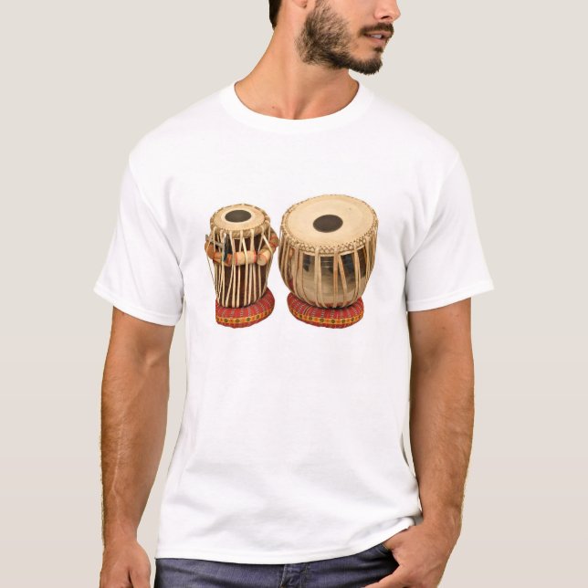 Vacker Tabla Sats Indiskt Slaginstrument Tröja (Framsida)