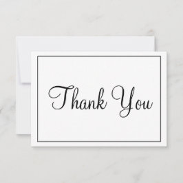 Vacker tack svart och vit kort