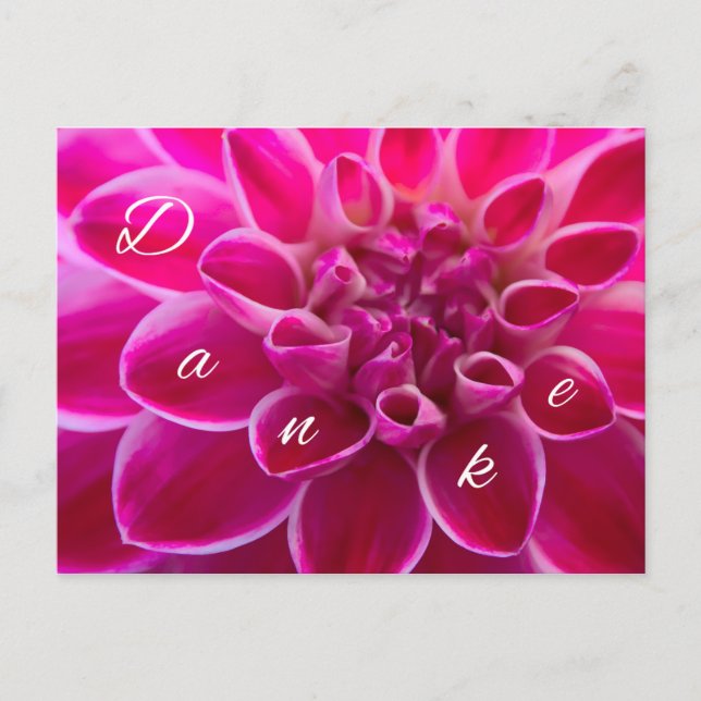 Vacker tackkort med 1001 ord vykort (Framsida)