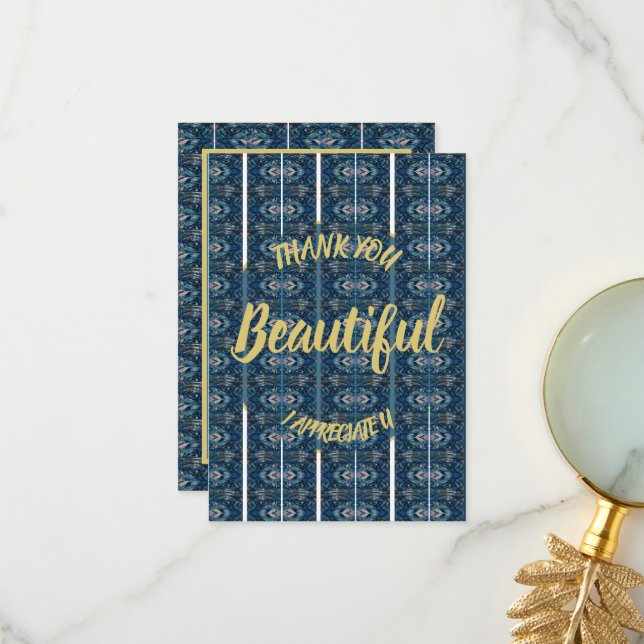 Vacker Tacksamhetskort - Anpassa Det Tack Kort (Fram/Back In Situ)