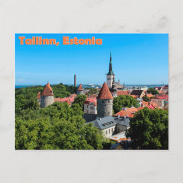 Vacker Tallinn Estland Gamla Stan Vykort