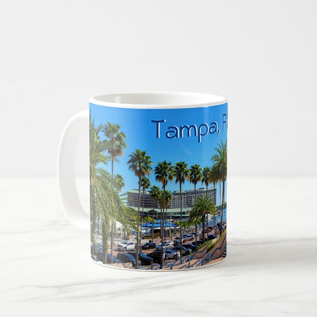 Vacker Tampa, Florida  Kaffemugg (Framsida vänster)