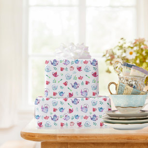 Vacker tekaksmönster presentpapper