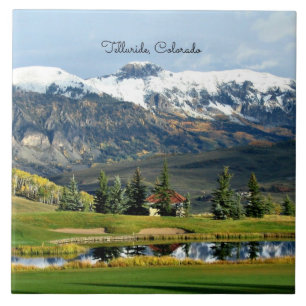 Vacker Telluride, Colorado liggande, Kakelplatta
