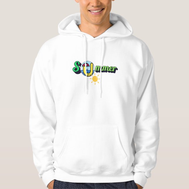 vacker textbaserad t-shirt hoodie (Framsida)