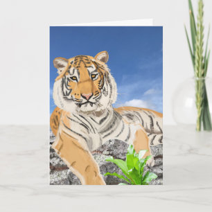 Vacker Tiger Kort