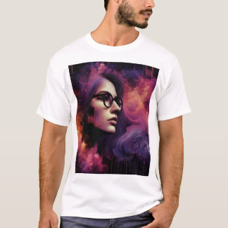 vacker tittar flicka t shirt