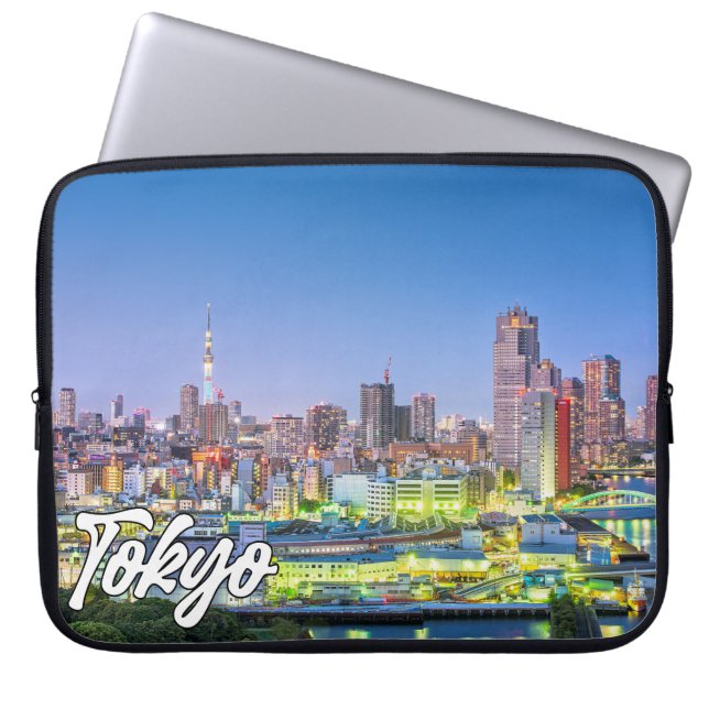Vacker Tokyo, Japan Laptop Fodral (Framsidan)