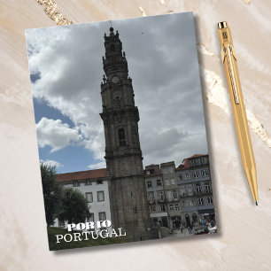 Vacker torn Porto Portugal Resefotografering Helg Vykort