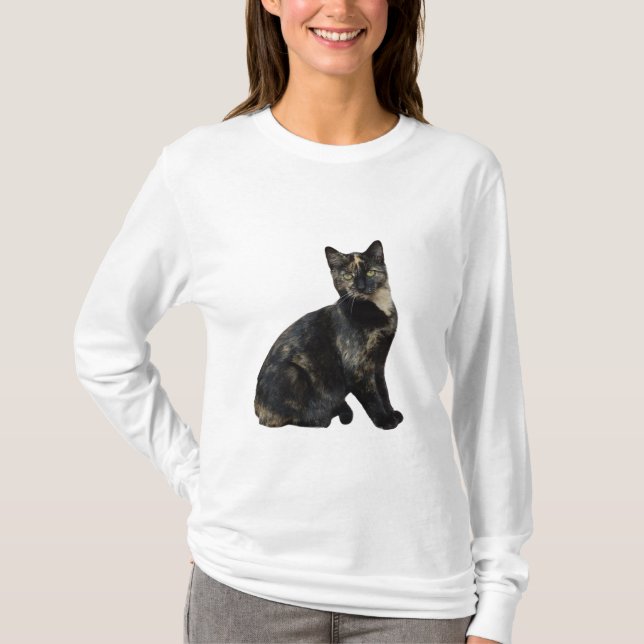 Vacker Tortie Cat, Tortoiseshell, Katt T Shirt (Framsida)