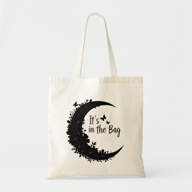Vacker Tote Bag: "Det är i Bag" Tygkasse (Framsidan)