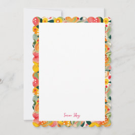 Vacker Tropical Citrus Botanical Mönster Inbjudningar