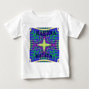 Vacker Tropical Hakuna Matata Kanga Artwork Tee Shirt