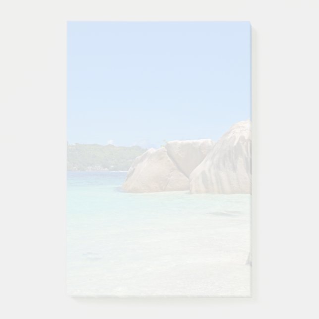 Vacker Tropical Sea Rocky Kusten Post-it Block (Framsida)