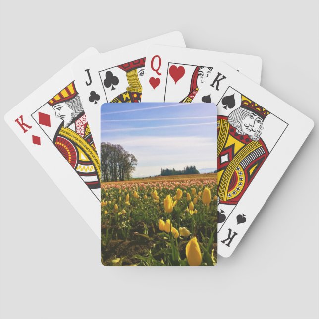 Vacker tulpanfält, Oregon Casinokort (Baksidan)
