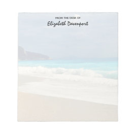 Vacker turkos Tropiskt fotografi av Blue Sea Anteckningsblock