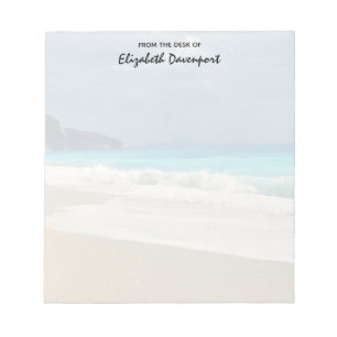 Vacker turkos Tropiskt fotografi av Blue Sea Anteckningsblock