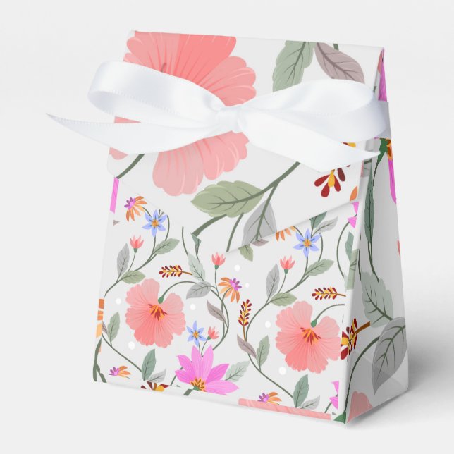 Vacker tusenskönas blomning presentaskar (Framsidan Sidan)