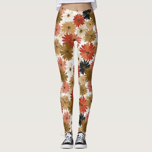 Vacker tusenskönsblomma Aktivt moderskap Leggings (Framsida)