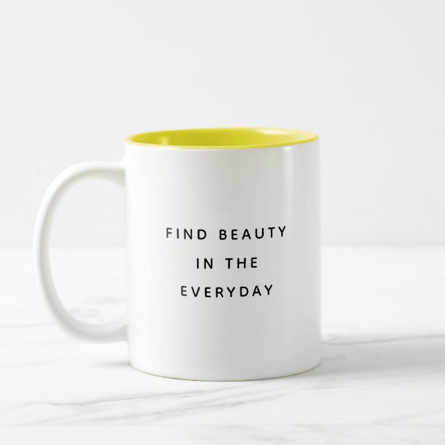 Vacker typografi Modern Tvåtons Mugg (Vänster)