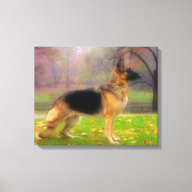 Vacker tysk shepherd canvastryck (Framsida)