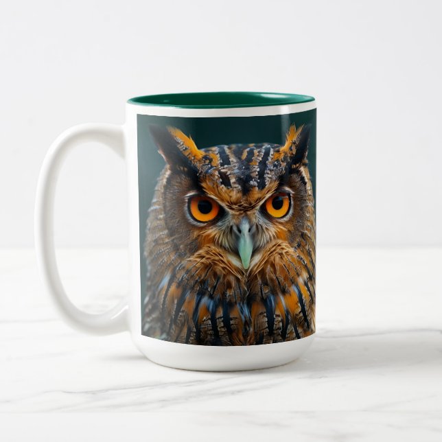 Vacker uggla mugg 15 oz storlek (Vänster)