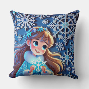 Vacker ung snöjungfru kudde