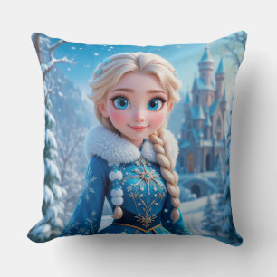 Vacker ung snöjungfru kudde
