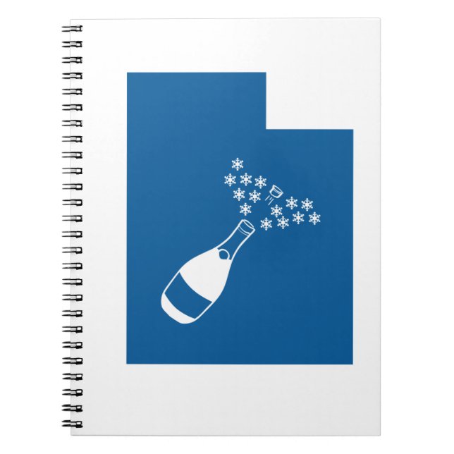 Vacker Utah Anteckningsbok Med Spiral (Framsidan)