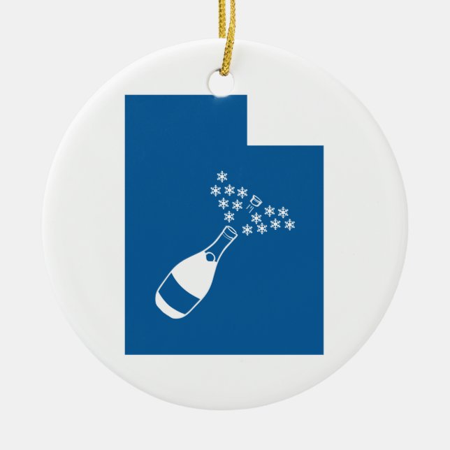 Vacker Utah Julgransprydnad Keramik (Framsidan)