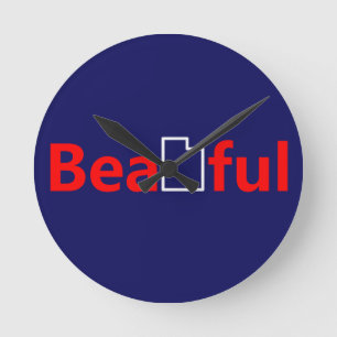 Vacker Utah Rund Klocka