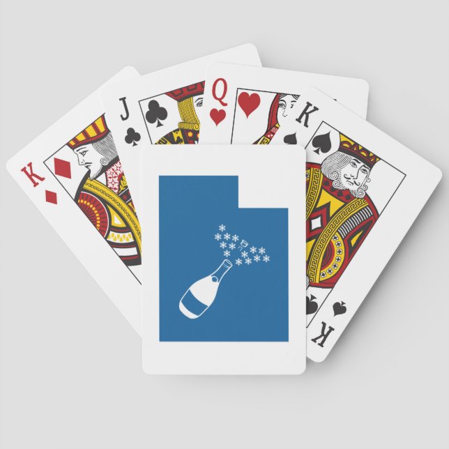 Vacker Utah Spel Kort (Baksidan)