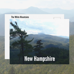 Vacker utsikt över New Hampshire White Mountains Vykort