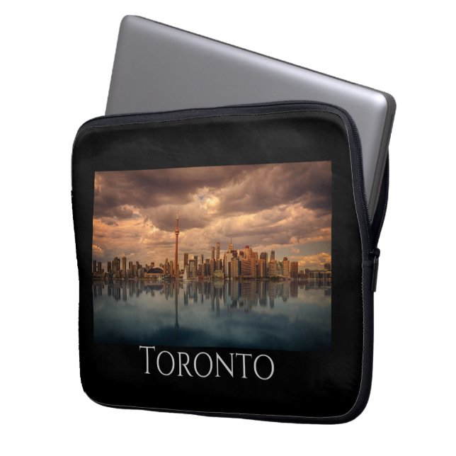 Vacker utsikt över Toronto Laptop Fodral (Framsidan Vänster)