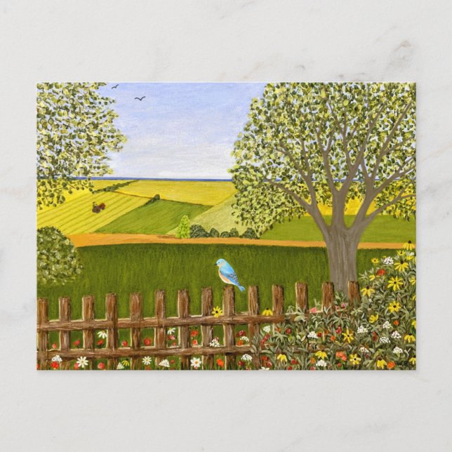 Vacker utsikt vykort (Framsida)