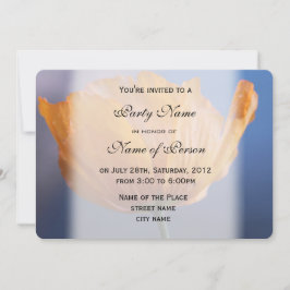 vacker vår vild gula vallmo blomma fest inbjudningar