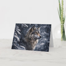 Vacker varg vintersolstånd Yule