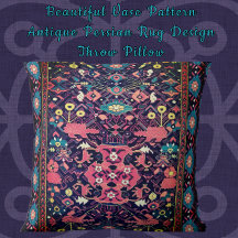 Vacker Vas Mönster Antique Persian Oriental
