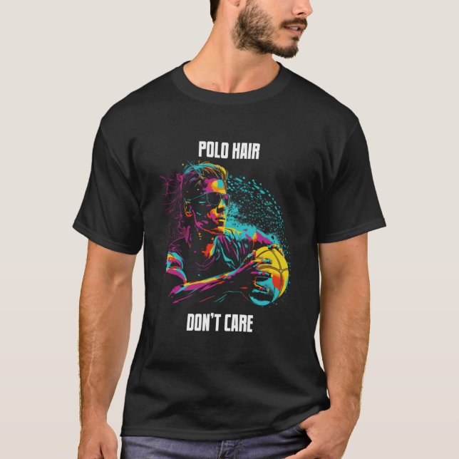 Vacker Vattenpolo För Passionerade Vattenpolo Fans T Shirt (Framsida)