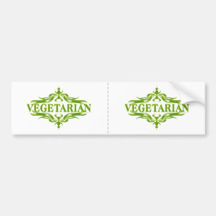 Vacker vegetarisk design bildekal