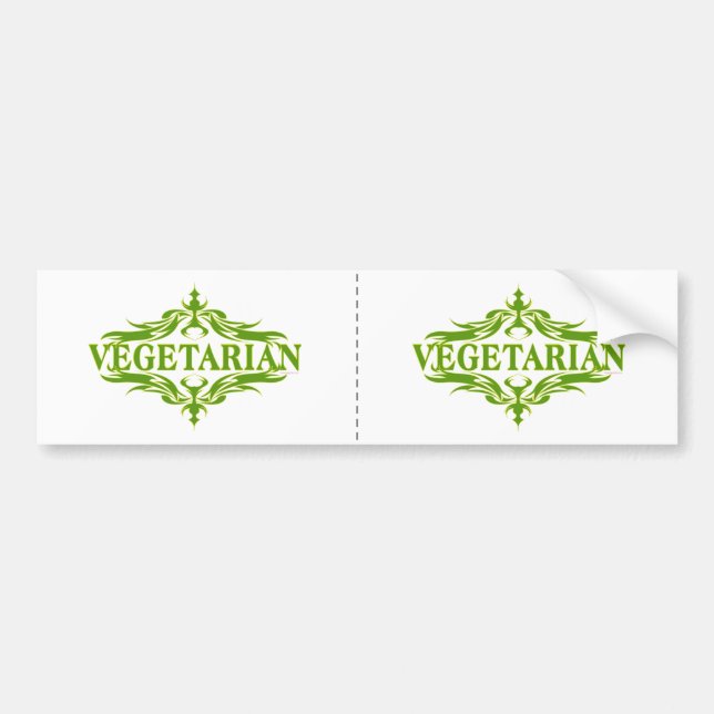 Vacker vegetarisk design bildekal (Framsidan)