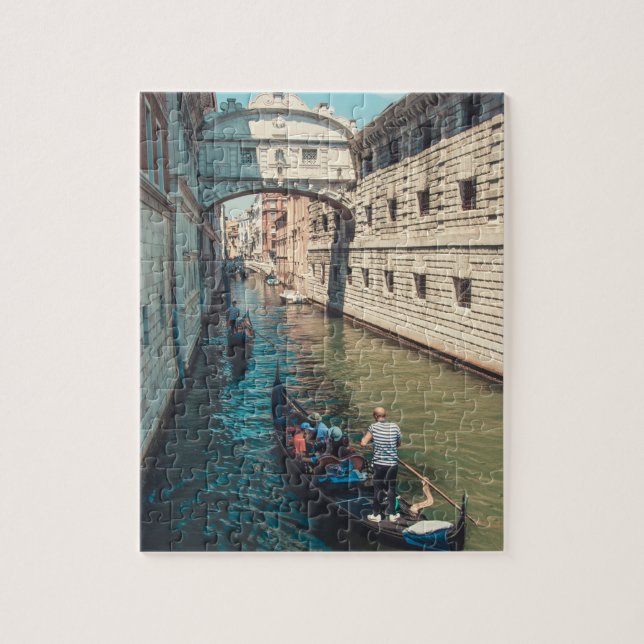 Vacker Venedig med Gondolscen Pussel (Vertikal)