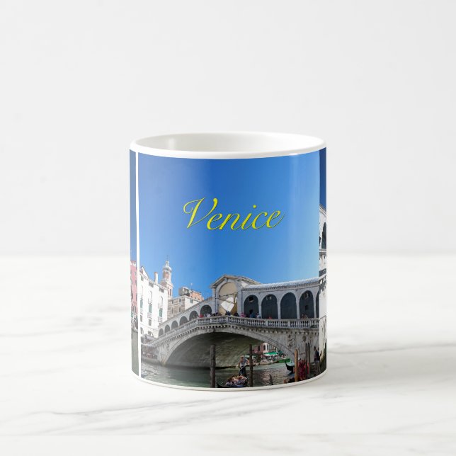 Vacker Venedig, Rialto Bridge Kaffemugg (Center)