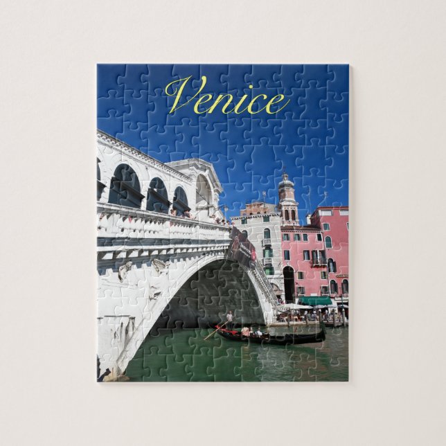 Vacker Venedig, Rialto Bridge Pussel (Vertikal)