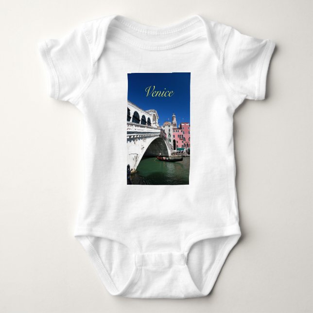 Vacker Venedig, Rialto Bridge T-shirt (Framsida)