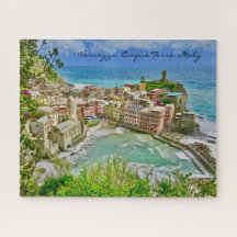Vacker Vernazza, Italien Jigszle Puzzle
