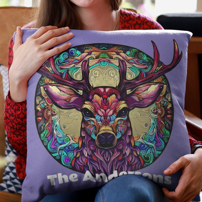 Vacker Vibrant Buck Kudde (Skapare uppladdad)